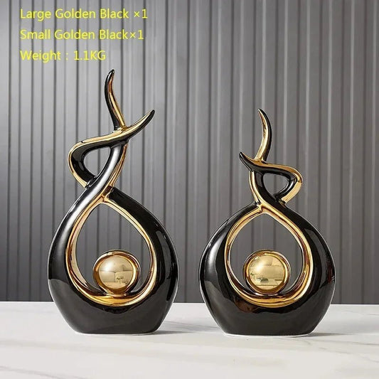 Nordische Figuren: Wohnkultur aus Keramik & Feng - Shui - Ornamente für den Schreibtisch - ApolettaApoletta