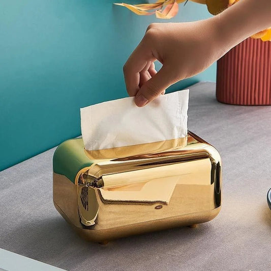 Luxus Goldene Tissue Box mit Organizer - ApolettaApoletta