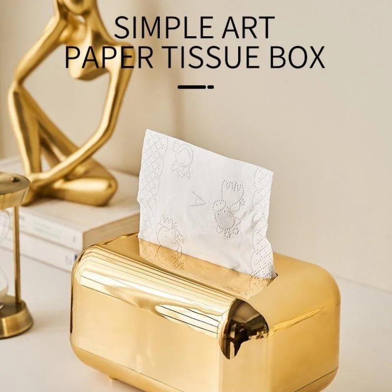 Luxus Goldene Tissue Box mit Organizer - ApolettaApoletta