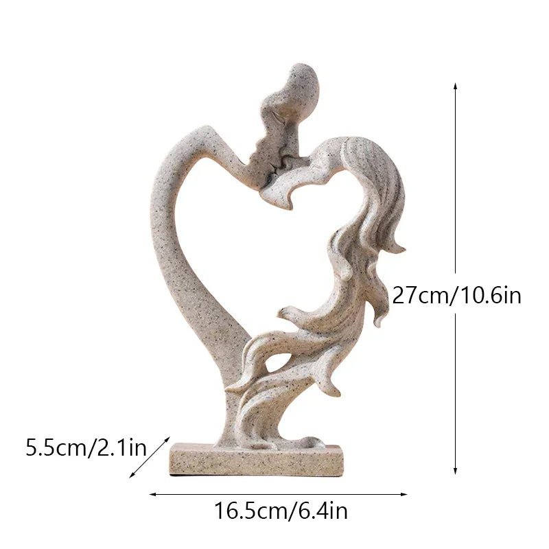 Paar - Statue: Nordische Dekoration für tiefe Liebe - ApolettaApoletta