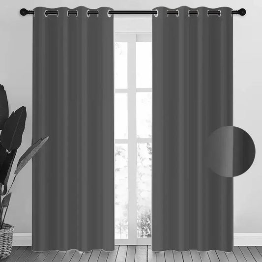 2er - Set Verdunkelungsvorhänge: Blickdicht und lichtreduzierend für Wohn - und Schlafzimmer - ApolettaApoletta