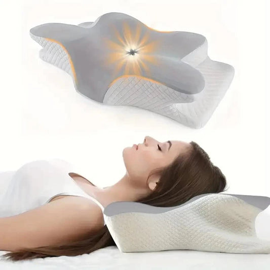 Schmetterlingsförmiges Nackenkissen aus Memory - Schaum - ApolettaApoletta