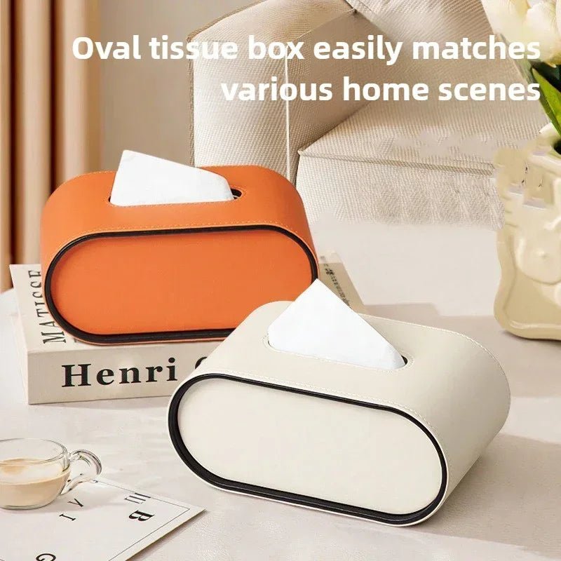 Leder - Tissuebox mit leichtem Luxus - Design - ApolettaApoletta