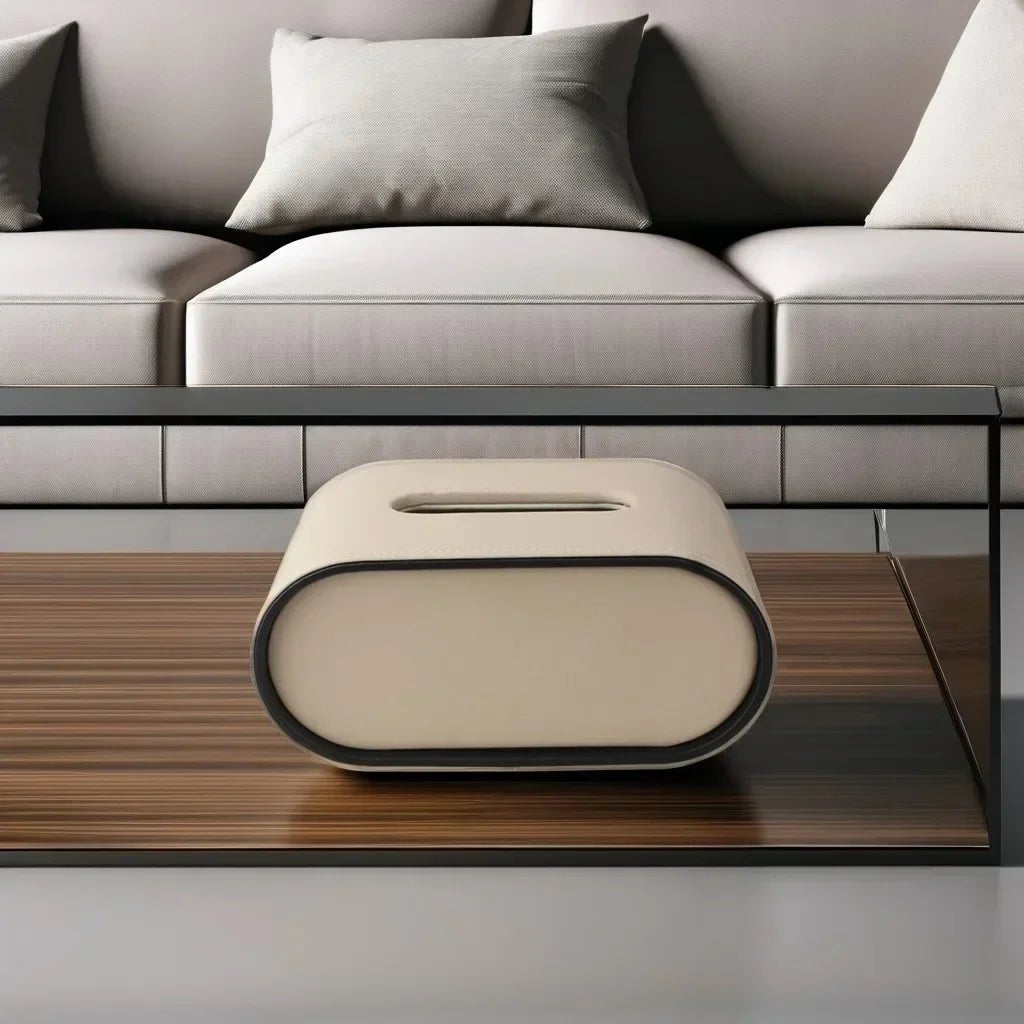 Leder - Tissuebox mit leichtem Luxus - Design - ApolettaApoletta