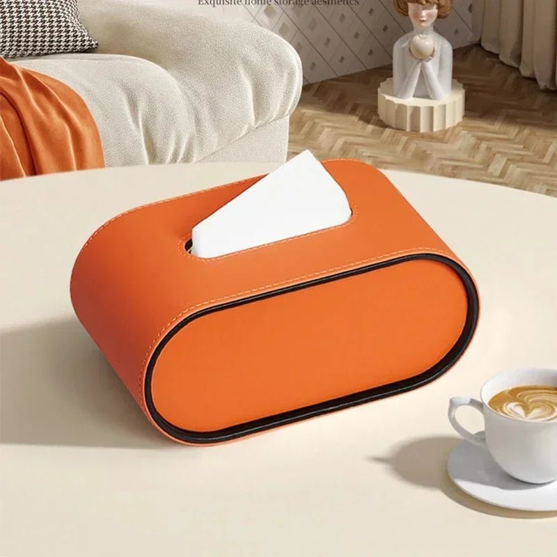 Leder - Tissuebox mit leichtem Luxus - Design - ApolettaApoletta