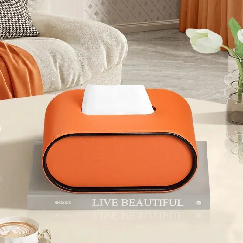 Leder - Tissuebox mit leichtem Luxus - Design - ApolettaApoletta