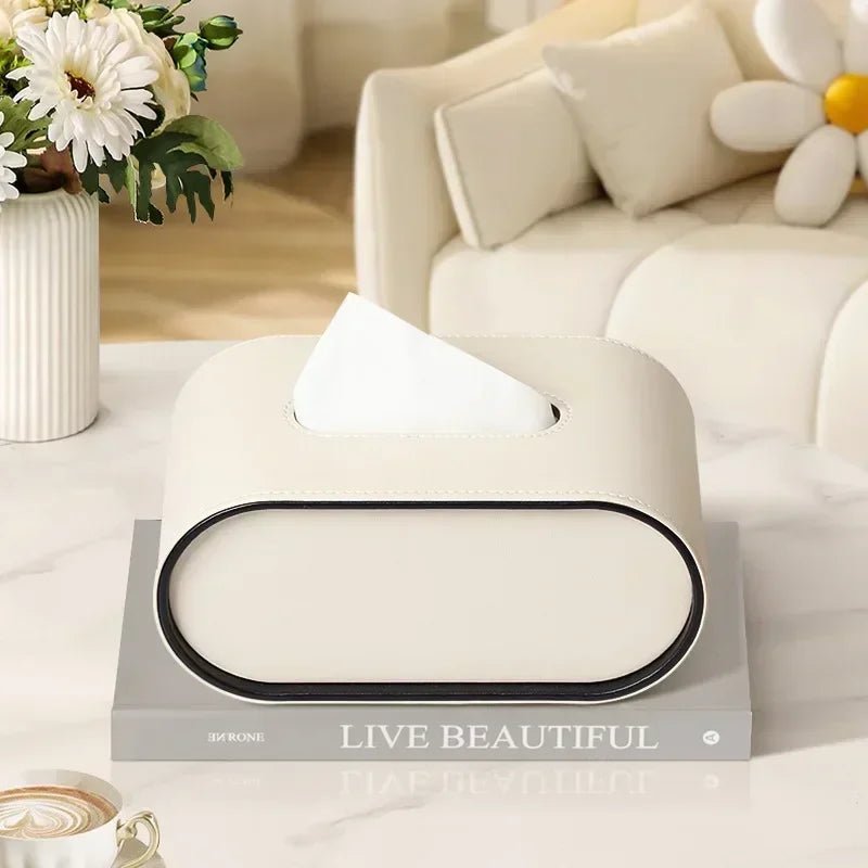Leder - Tissuebox mit leichtem Luxus - Design - ApolettaApoletta
