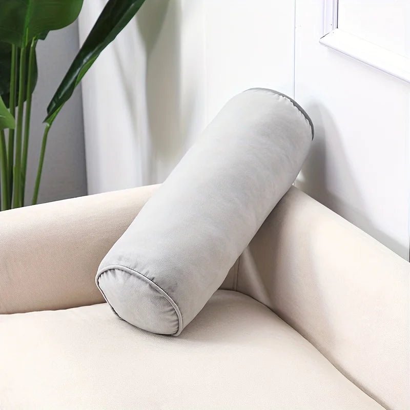 Klassisches zylindrisches Samt - Kissen: Weich, hochelastisch & perfekt für Sofa und Schlafzimmer - ApolettaApoletta