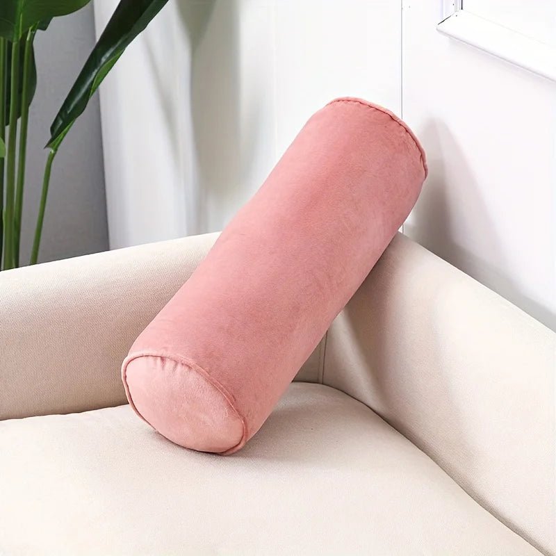 Klassisches zylindrisches Samt - Kissen: Weich, hochelastisch & perfekt für Sofa und Schlafzimmer - ApolettaApoletta