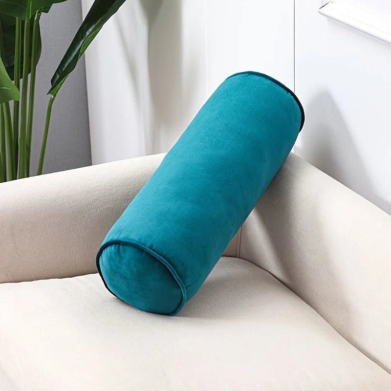 Klassisches zylindrisches Samt - Kissen: Weich, hochelastisch & perfekt für Sofa und Schlafzimmer - ApolettaApoletta