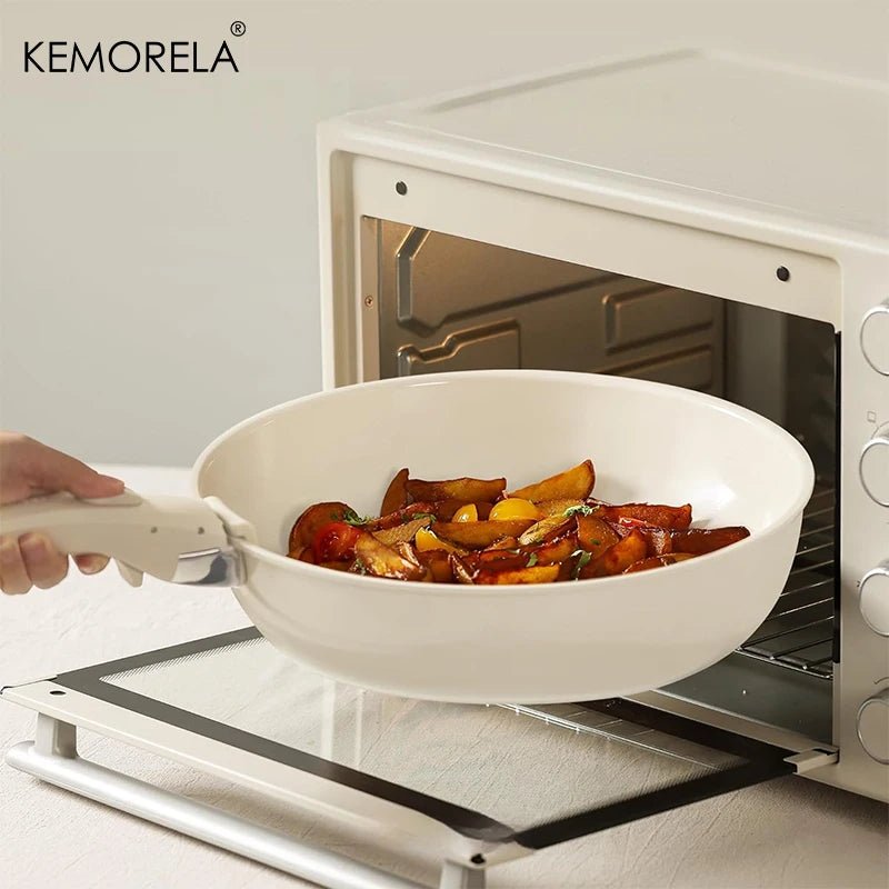 11 - teiliges Töpfe - & Pfannen - Set: Antihaft - Kochgeschirr mit abnehmbarem Griff für Induktion & Ofen - ApolettaApoletta