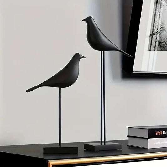 Vogel - Statue aus Harz: Handgefertigte, nordische Dekoration für Büro & Zuhause - ApolettaApoletta