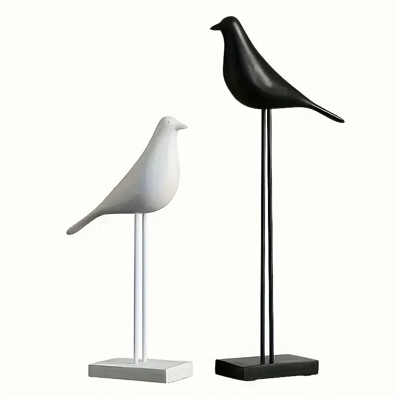 Vogel - Statue aus Harz: Handgefertigte, nordische Dekoration für Büro & Zuhause - ApolettaApoletta