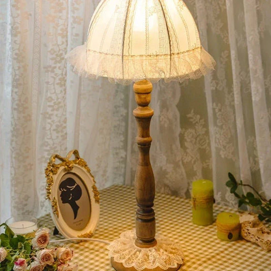 Leichte Luxus - LED - Tischlampe: Amerikanische Retro - Spitzenlampe für Schlafzimmer & Schrank - ApolettaApoletta