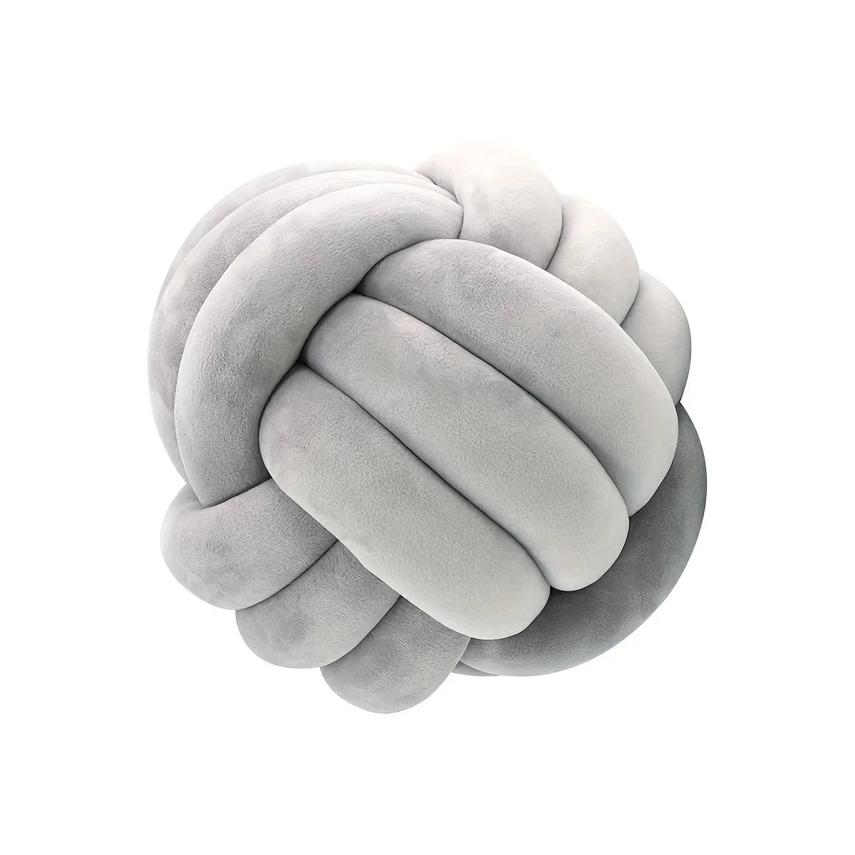 Gestreiftes Knotenkissen: Handgefertigt, modern & gemütlich für Sofa und Zuhause (22,9 x 22,9 cm) - ApolettaApoletta