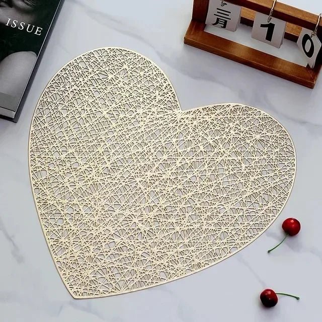4er - Set PVC - Tischsets: Leicht, luxuriös & hitzebeständig für elegante Tischdekoration - ApolettaApoletta