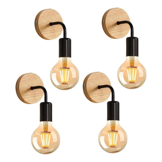 4er Set Vintage - Wandleuchten, E27 - ApolettaApoletta
