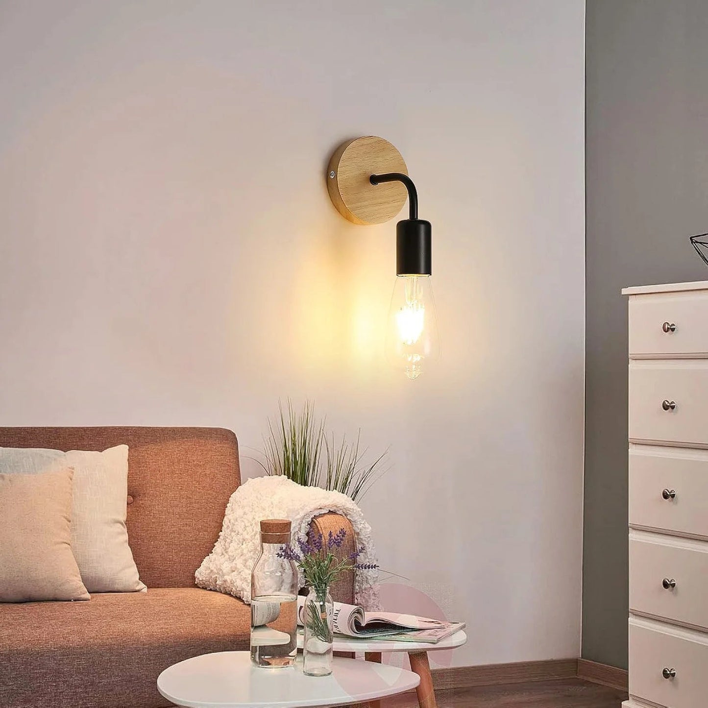 4er Set Vintage - Wandleuchten, E27 - ApolettaApoletta