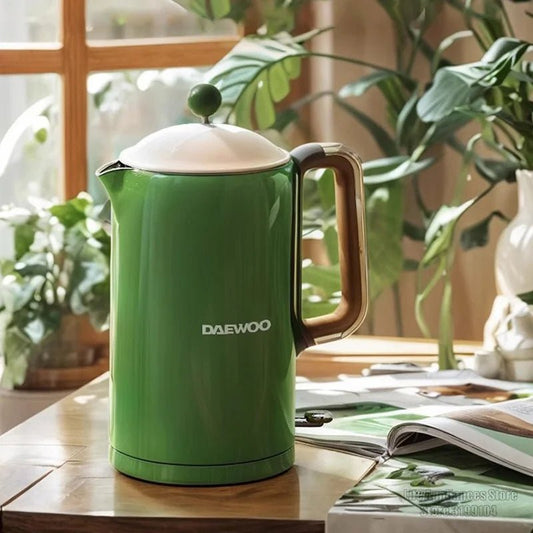 Retro Wasserkocher: Elektrischer Smart - Kessel aus Edelstahl 304 für Zuhause & Büro - ApolettaApoletta