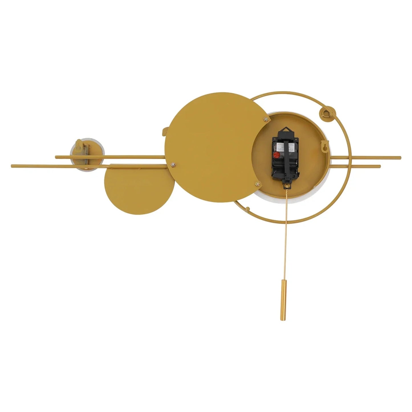 Geräuschlose Wanduhr: Runde Metalluhr für Wohnzimmer & Schlafzimmer - ApolettaApoletta