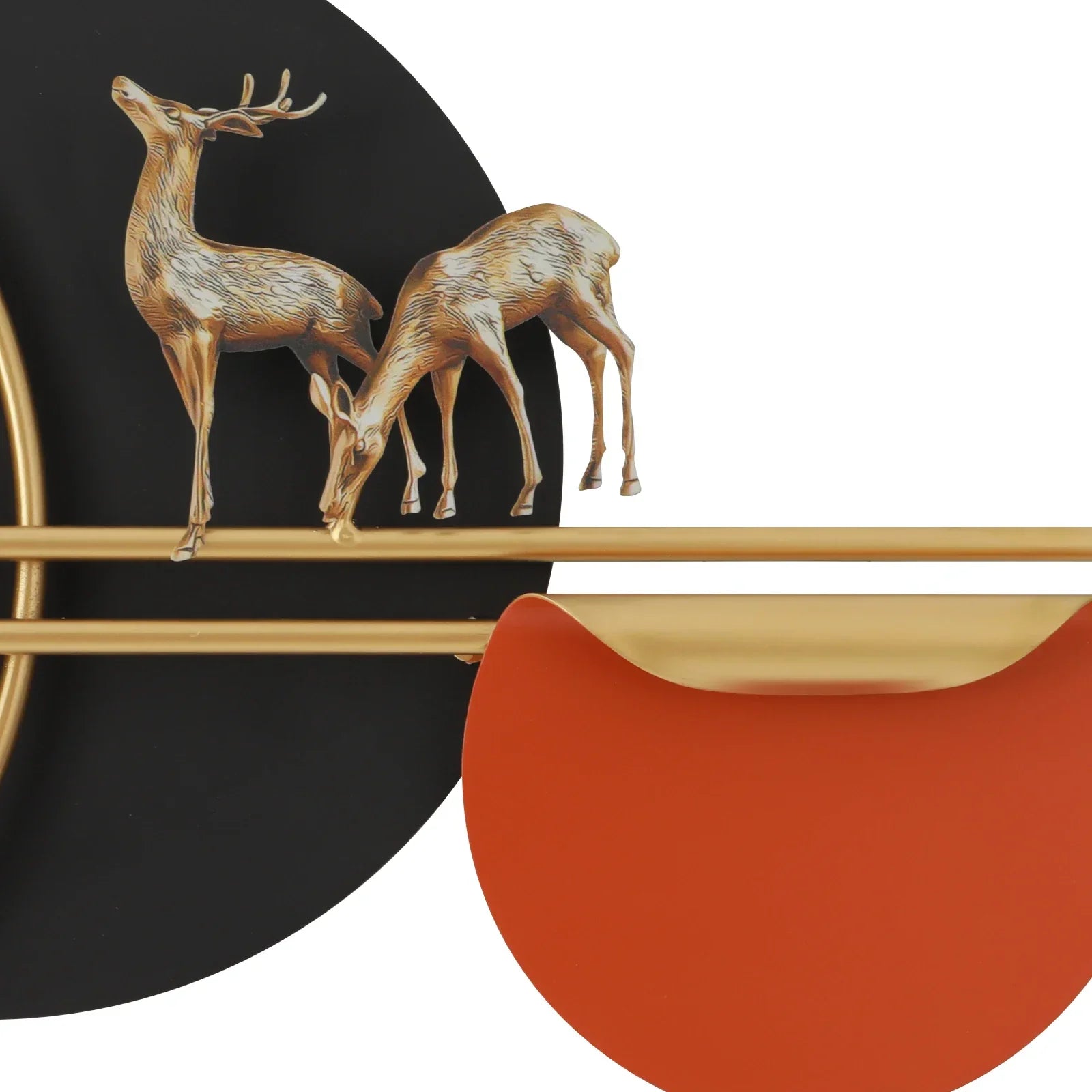 Geräuschlose Wanduhr: Runde Metalluhr für Wohnzimmer & Schlafzimmer - ApolettaApoletta