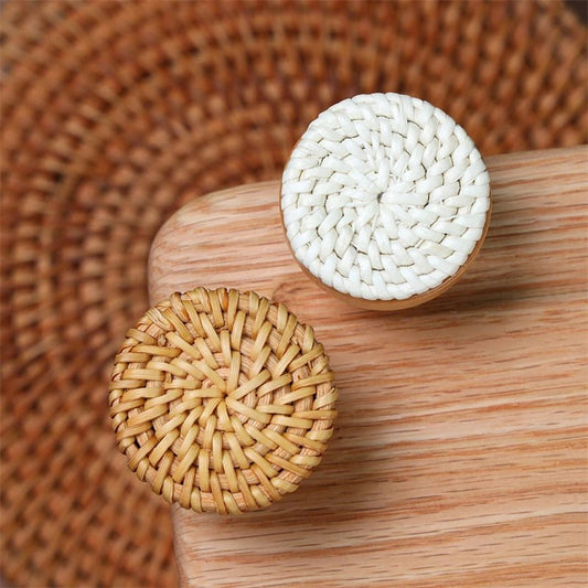 Boho Rattan - Möbelknöpfe handgefertigt - ApolettaApoletta