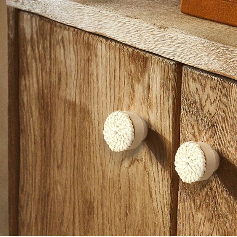 Boho Rattan - Möbelknöpfe handgefertigt - ApolettaApoletta