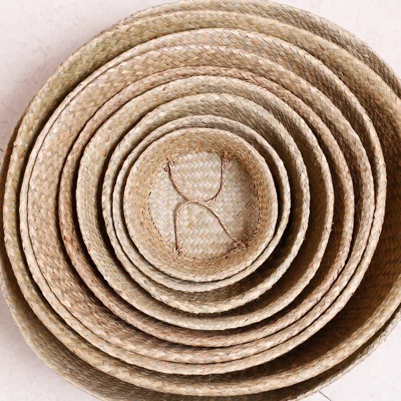 Stroh - Blumentopf: Pflanzkorb & Organizer für Innen und Außen - ApolettaApoletta