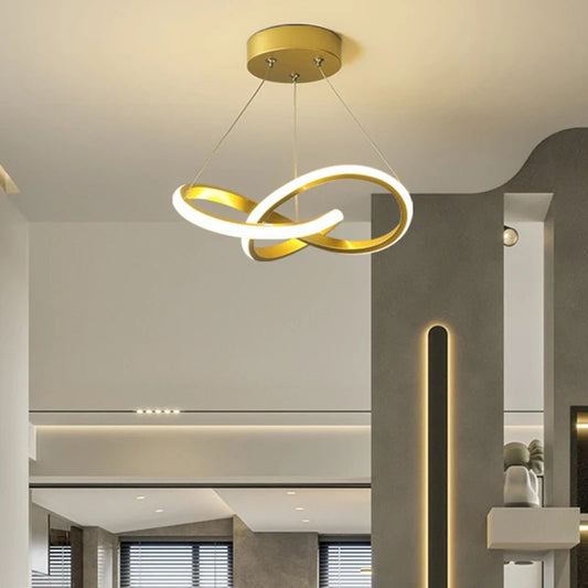 Nordische LED - Pendelleuchte: 24/30 cm, Gold - Design für Esszimmer & Schlafzimmer - ApolettaApoletta