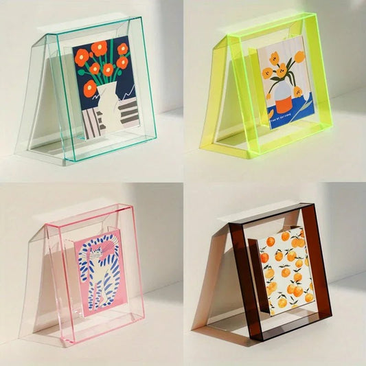 Acryl - Fotorahmen - Box: Transparentes Desktop - Ornament für Idol - Fotokarten & Bilder - ApolettaApoletta
