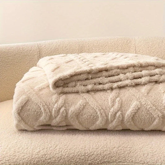 Luxuriöse Überwurfdecke aus Taft: Ultraweich & warm für Bett, Sofa & Reisen - ApolettaApoletta