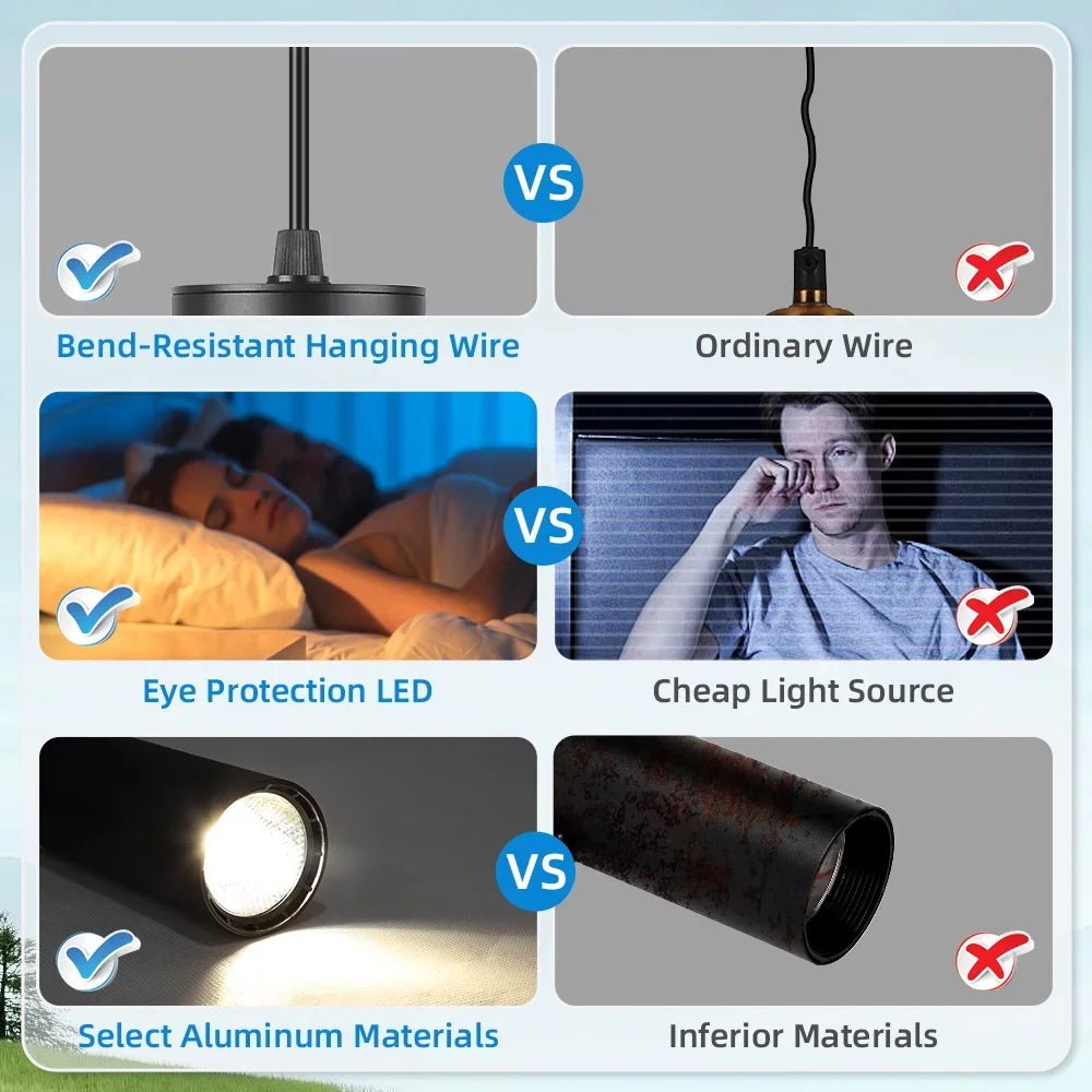 LED - Schienen - Hängeleuchte: 10W/15W Spot - Licht für Küche, Wohn - & Schlafzimmer - ApolettaApoletta