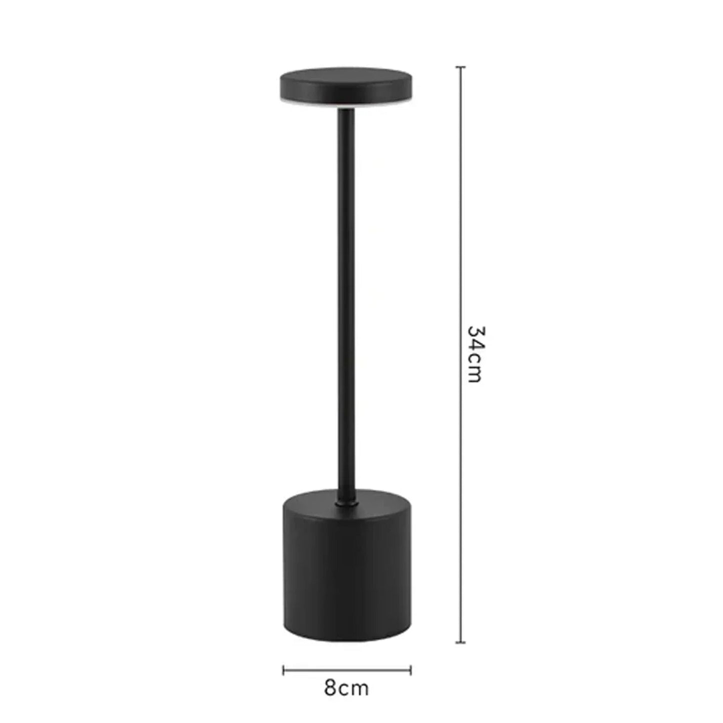 LED Tischlampe mit Touch - Sensor: Kabellos, USB - aufladbar & für Bar und Outdoor - ApolettaApoletta
