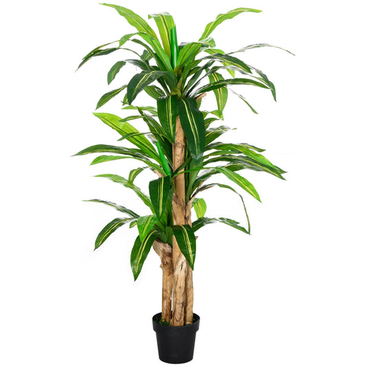 Künstliche Dracaena (160 cm): Realistische Kunstpflanze mit Topf für Ihr Zuhause - ApolettaApoletta