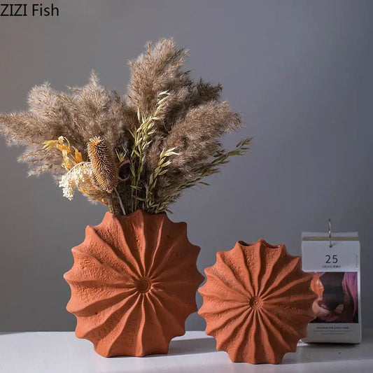 Minimalistische Muschel - Vase aus Keramik - ApolettaApoletta