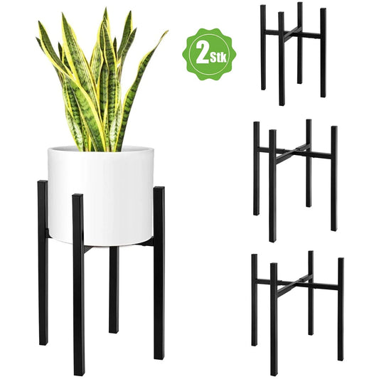 Verstellbarer Blumenständer aus Metall – Erweiterbare Breite für 23 - 37 cm - ApolettaApoletta