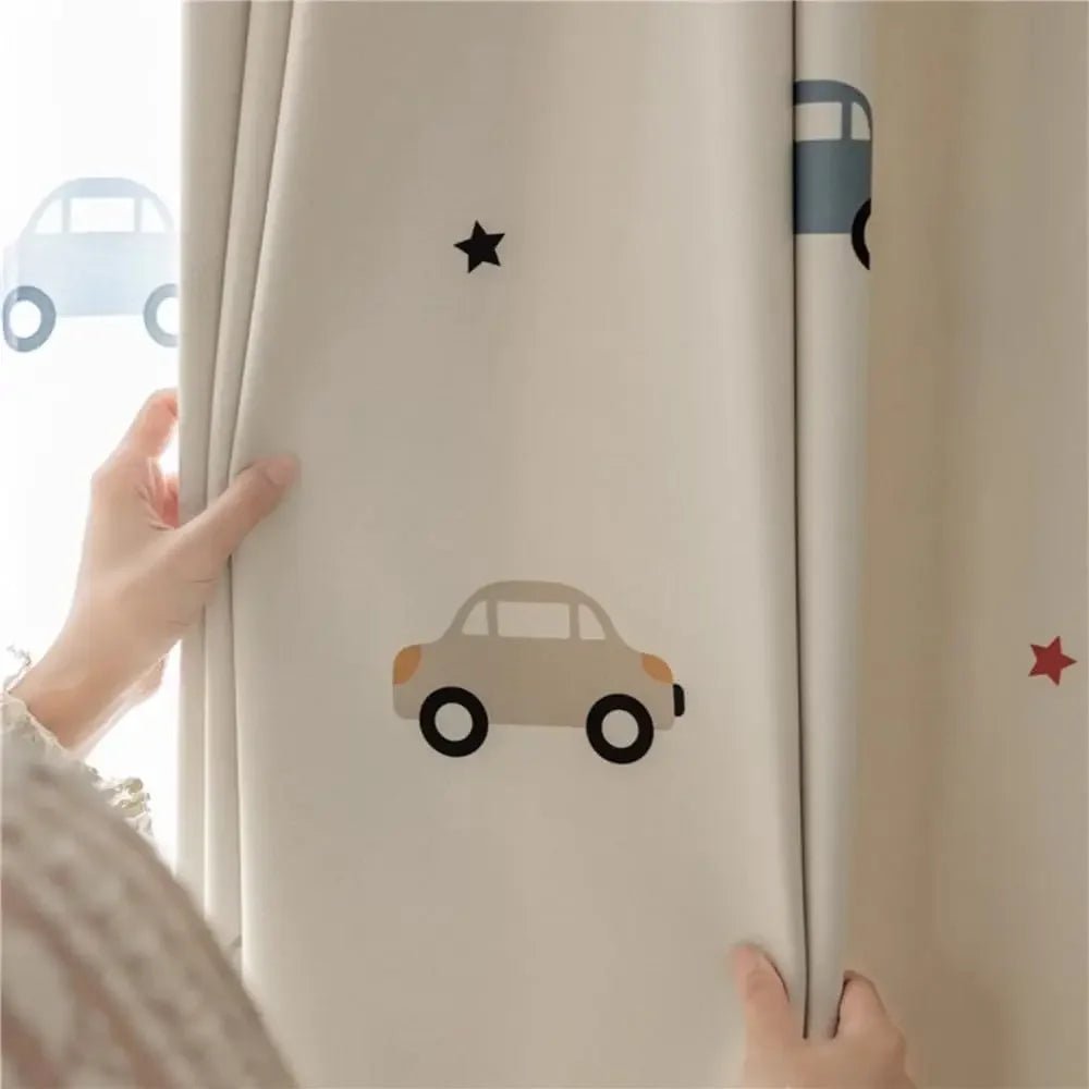 Niedliche Autos - Muster - Vorhänge: Verdunkelungsvorhänge für Kinderzimmer - ApolettaApoletta