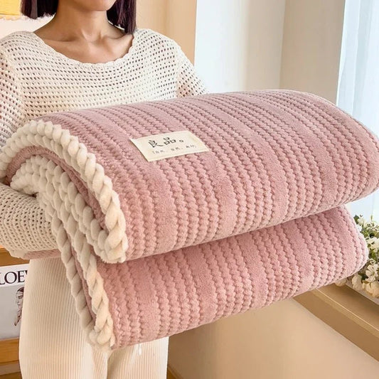 Karierte Überwurfdecke: Winterdecke & Tröster für King - Size - Bett & Sofa - ApolettaApoletta