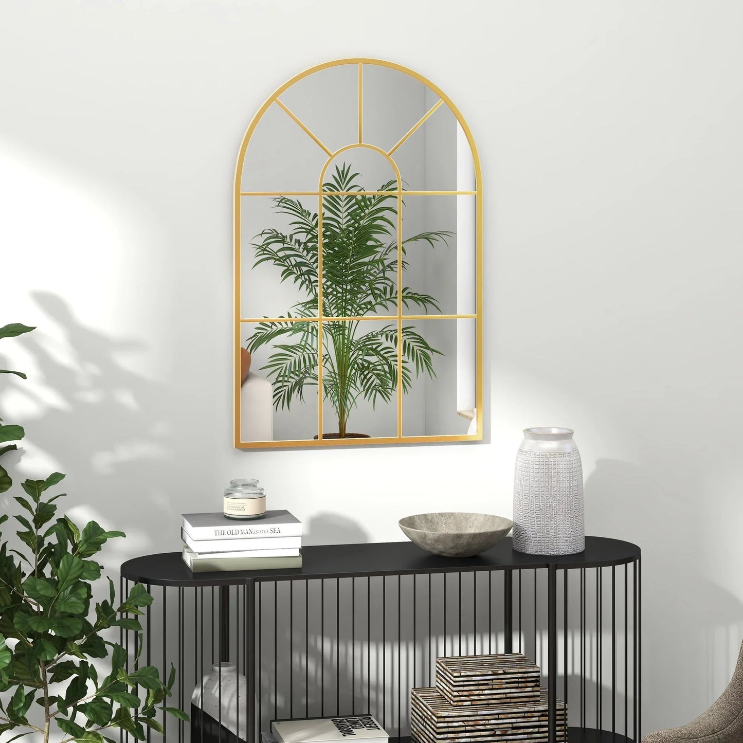 Wanddekoration: Fensterspiegel 60x91 cm für Wohnzimmer & Eingang - ApolettaApoletta