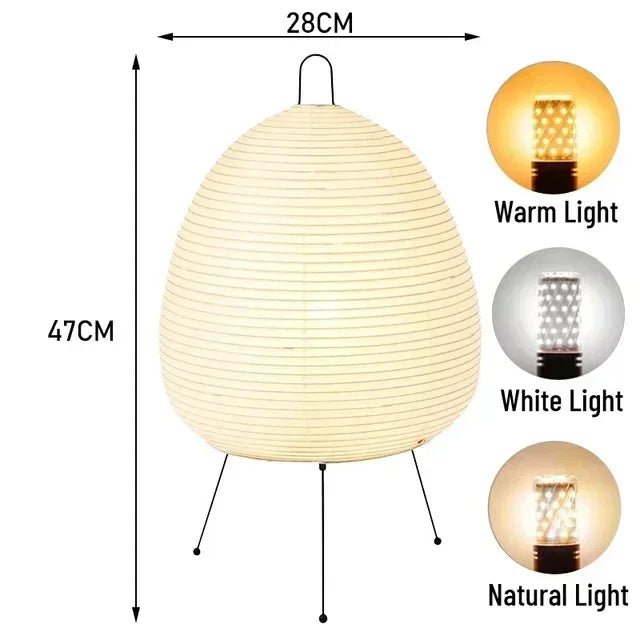 Stehlampe im Wabi - Sabi - Stil: Japanische Vintage - Stehlampe für Schlaf - und Wohnzimmer - ApolettaApoletta