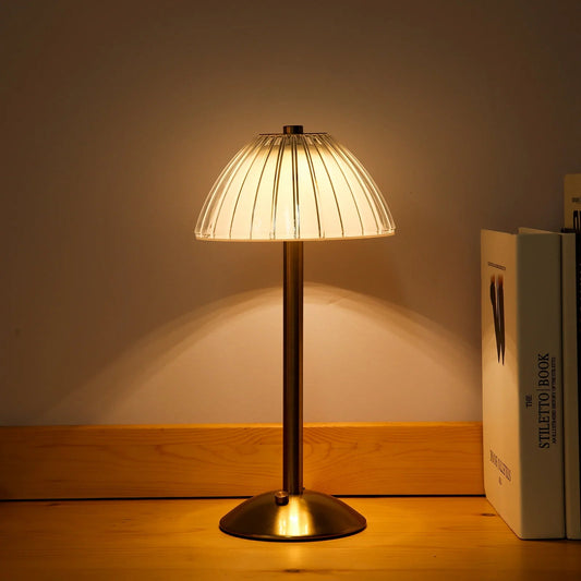 Vintage LED - Tischlampe: Einstellbare Helligkeit & Touch - Steuerung für Bar, Restaurant & Café - ApolettaApoletta