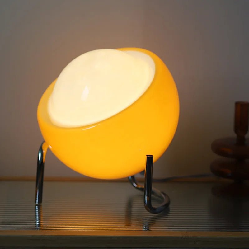 Bauhaus Tischlampe: Retro - Design mit Glas & LED für Wohnzimmer und Schlafzimmer - ApolettaApoletta