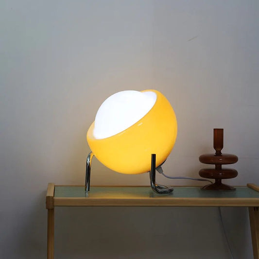 Bauhaus Tischlampe: Retro - Design mit Glas & LED für Wohnzimmer und Schlafzimmer - ApolettaApoletta