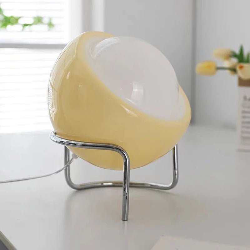 Bauhaus Tischlampe: Retro - Design mit Glas & LED für Wohnzimmer und Schlafzimmer - ApolettaApoletta