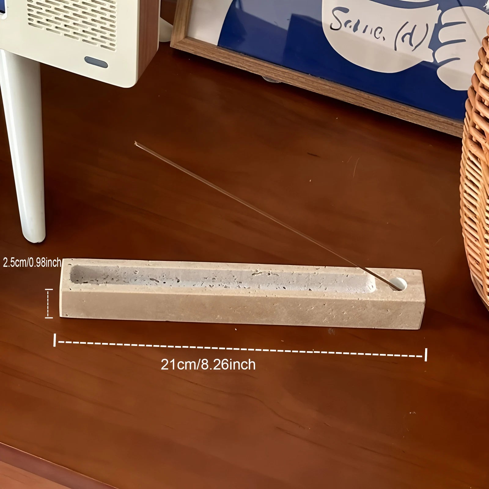 Travertin - Räuchertablett für Salbei & Palo Santo - ApolettaApoletta