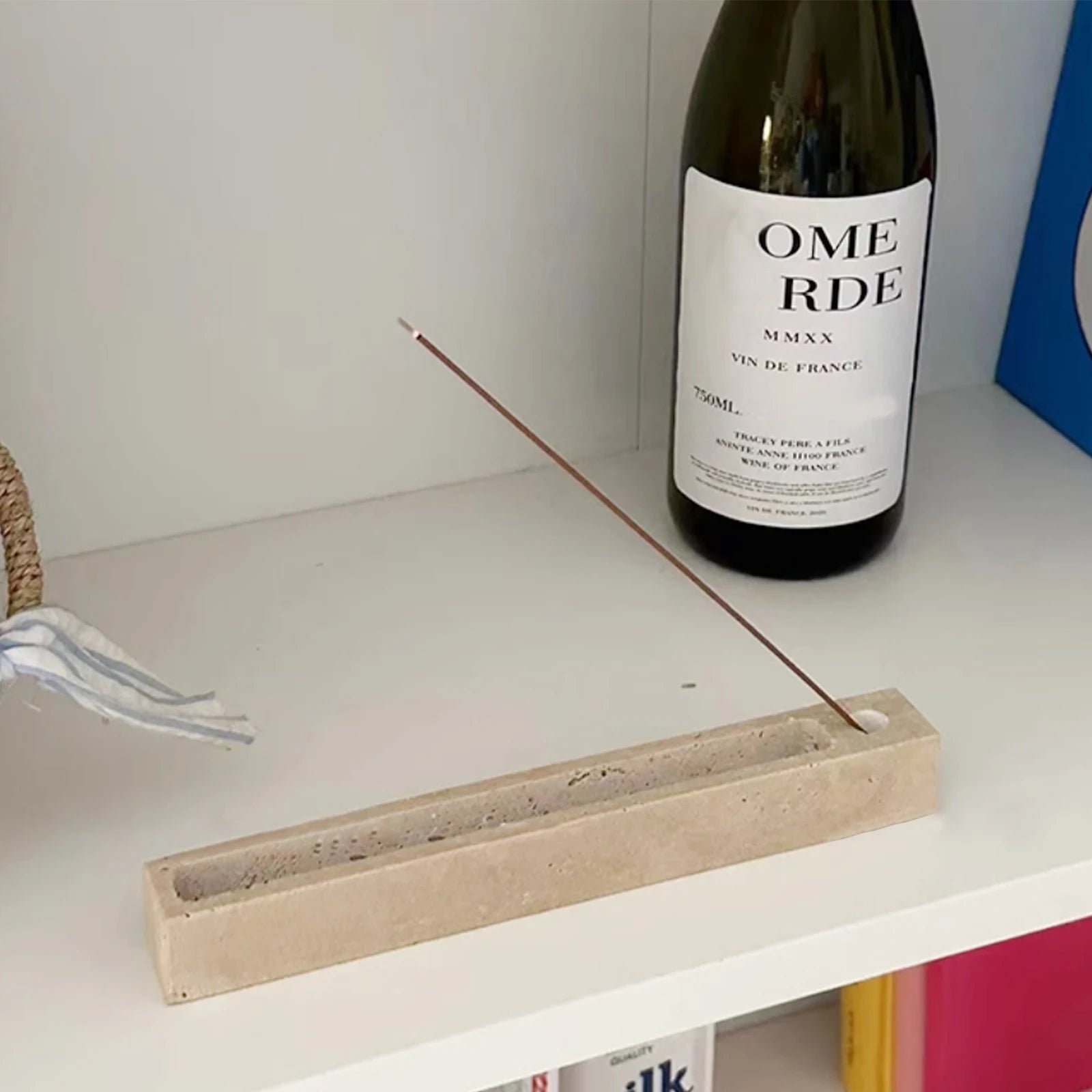 Travertin - Räuchertablett für Salbei & Palo Santo - ApolettaApoletta