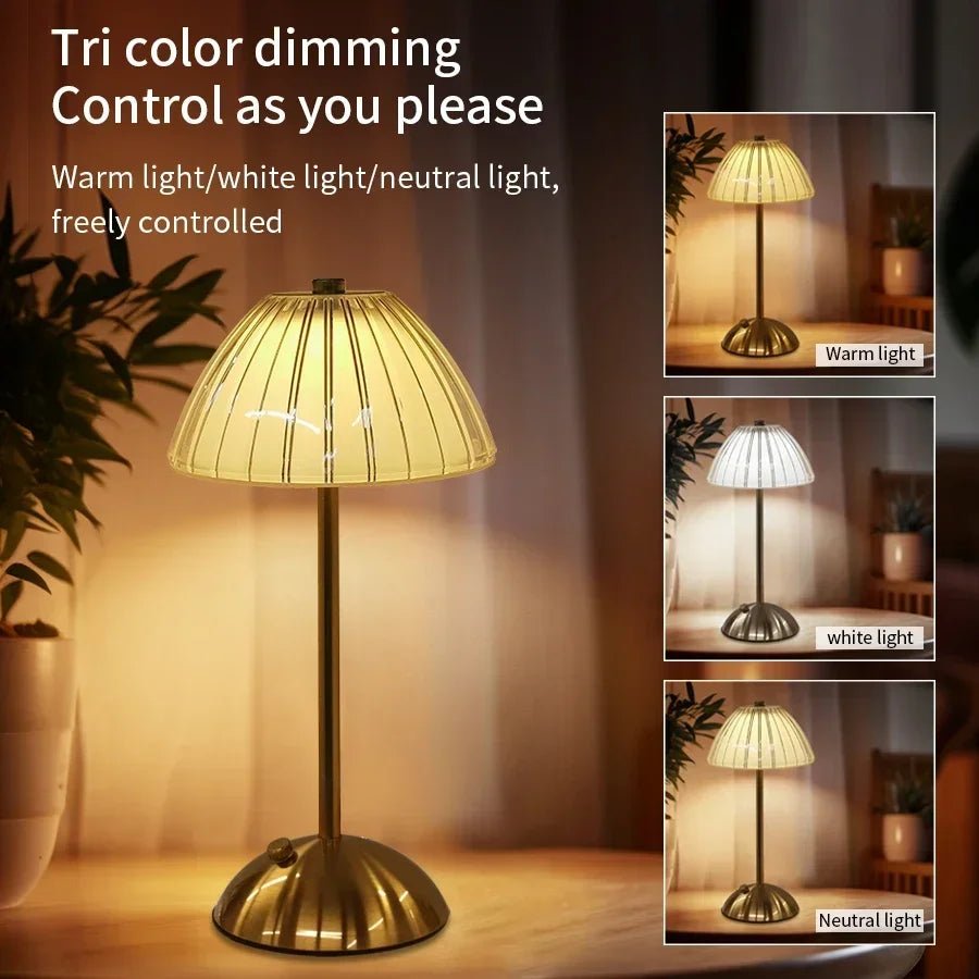 Wiederaufladbare Kristall - LED - Tischlampe - ApolettaApoletta