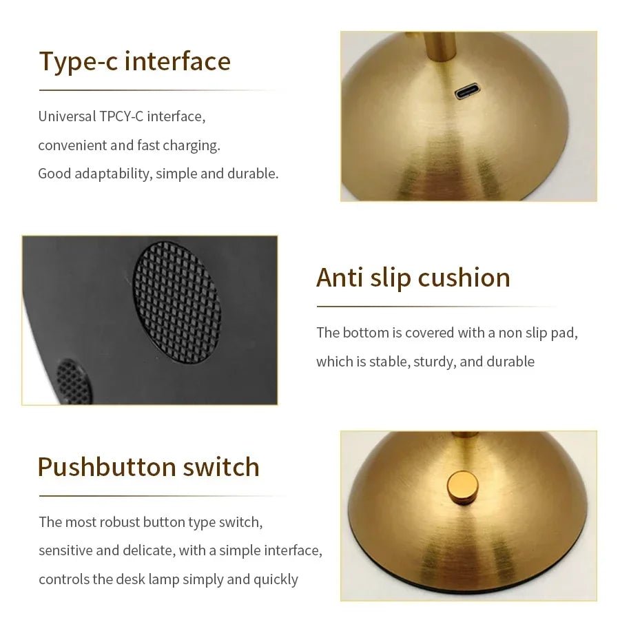 Wiederaufladbare Kristall - LED - Tischlampe - ApolettaApoletta