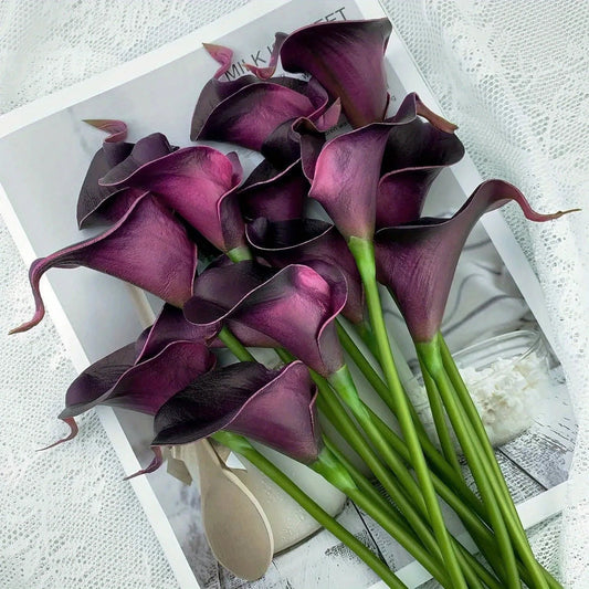 10 künstliche Calla - Lilien für Hochzeit & Deko - ApolettaApoletta