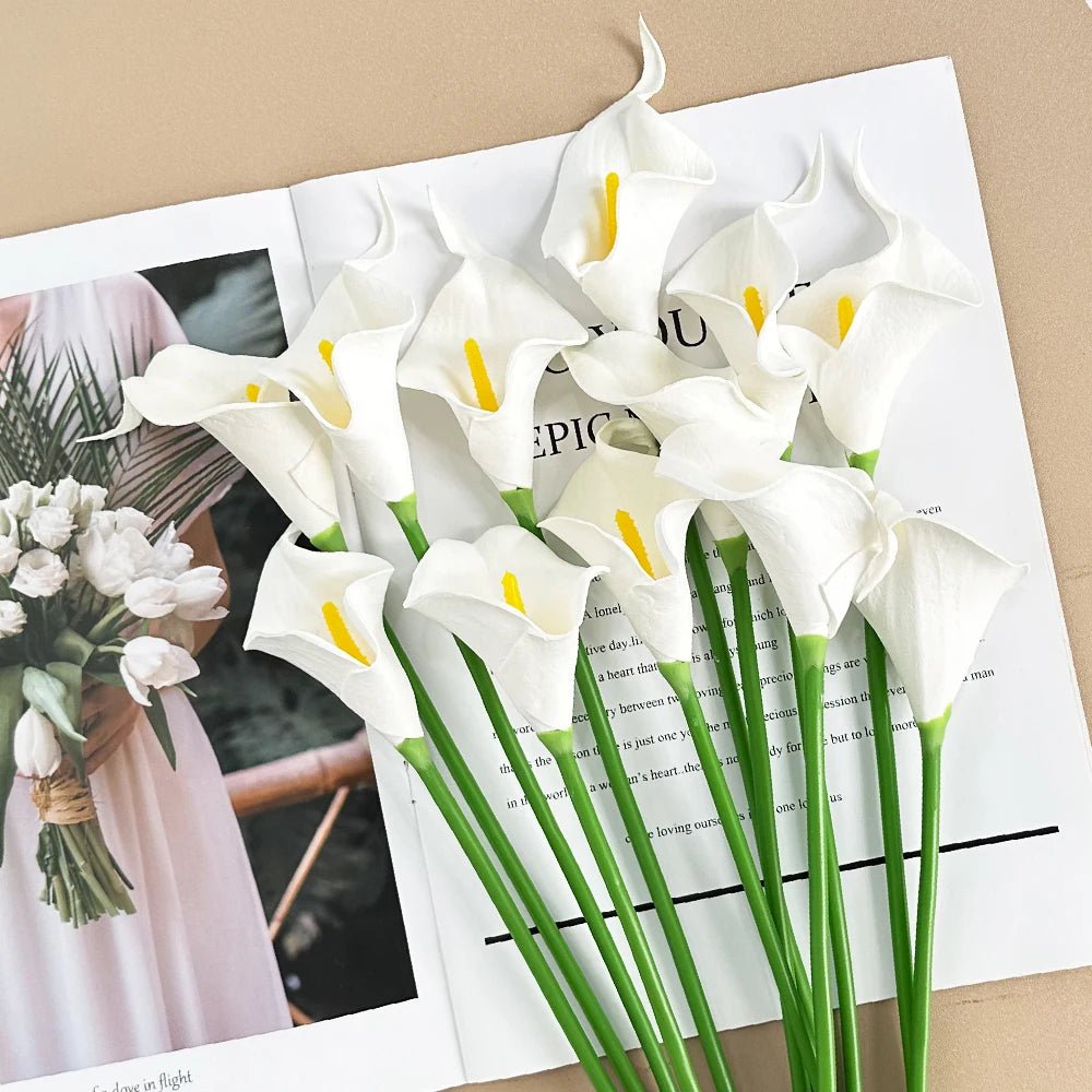 10 künstliche Calla - Lilien für Hochzeit & Deko - ApolettaApoletta